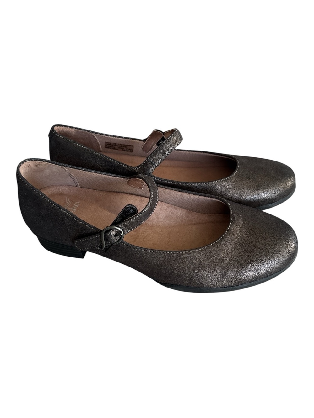Dansko Metallic Bronze Mary Jane Flats with Strap
